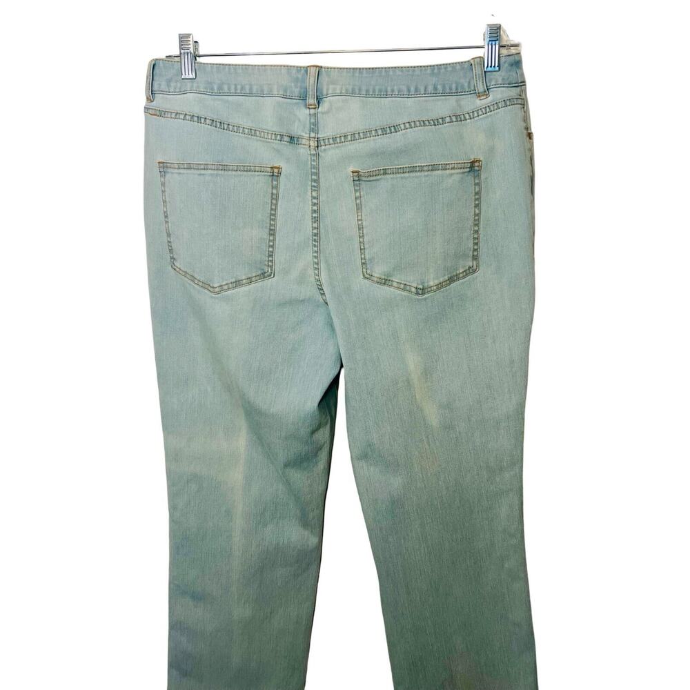 C.Wonder Jeans Womens Size 12 Light Wash Denim Straight Leg MId Rise Stretch Lux - Picture 4 of 11